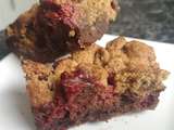 Brookies aux framboises