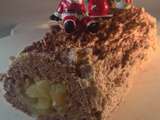 Buche marron, pomme et whisky