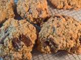 Cookies à l'avoine, chocolat au lait et orange