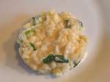 Risotto à l'ail des ours et parmesan