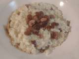 Risotto gorgonzola, châtaigne et raisin sec