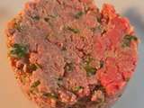 Tartare de bœuf au tahini