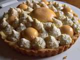 Tarte à la mangue caramélisée et ananas