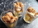 Verrine de foie gras aux pommes caramélisées et aux spéculoos