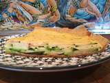 Tarte aux gaudes et aux courgettes