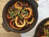 Calamars & aubergine aux tomates