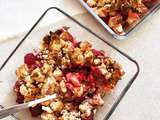 Crumble de pommes & framboises aux noix de macadamia