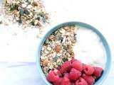 Granola d'été aux framboises