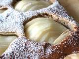 Gâteau rustique aux poires et à la mousse d’amandes