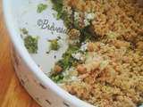 Crumble aux courgettes et chèvre frais