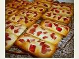 Financiers aux fraises et au citron vert