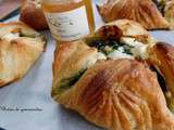 Paniers feuilletés aux épinards, chèvre, noix et miel {en partenariat avec l'Abeille du Terroir}