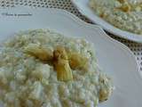 Risotto aux asperges blanches et thym {c'est le printemps !}