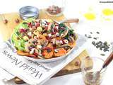 Buddha Bowl d'Automne {Patates Douces, Champignons de Paris, Epinards, Grenade...}