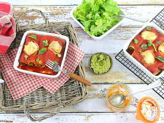 Cannelloni Boeuf et Pesto de Brocoli