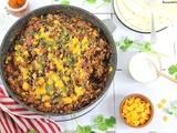 Casserole Mexicaine {Viande de Boeuf Haché et Riz}