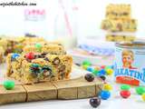 Cookie Bars au Beurre de Cacahuètes, m&m's et Pépites de Chocolat