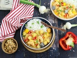 Curry de Crevettes aux Fruits Exotiques