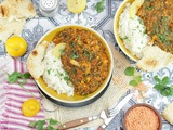 Dahl Lentilles Corail, Chou-Fleur et Epinards