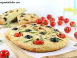 Focaccia Tomates, Olives & Herbes