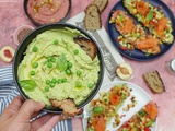 Houmous de Petits Pois à la Menthe et / ou au Basilic