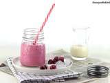 Milkshake Vegan Banane et Framboises {Recette Express et Light}