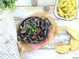 Moules Frites à la Crème et au Bleu d'Auvergne