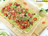 Pizza au Pesto de Courgettes & Saveurs Italiennes