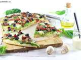 Pizza Pesto d'Epinards et Saveurs Italiennes