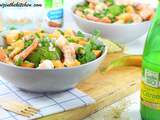 Salade au Melon, Crevettes, Avocat, Coriandre & Citron - Jardin bio