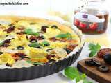 Tarte aux Coeurs d'Artichaut, Tomates Séchées & Olives Noires