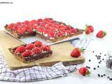 Tarte Cookie Chocolat et Fraises