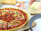 Tarte Estivalo-Automnale aux Tomates, Jambon Cru & Morbier