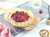 Tarte Rustique aux Petites Prunes Rouges