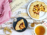 Tarte Rustique Pêches et Amandes {Pâte Sucrée Maison}