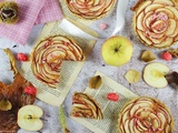 Tartelettes aux Pommes, Crème d'Amande aux Pralines Roses