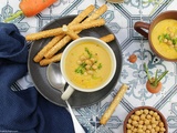 Velouté de Carottes et Pois Chiches au Cumin