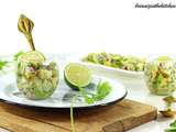 Verrines Cabillaud, Avocat, Citron Vert & Coriandre {Façon Ceviche}