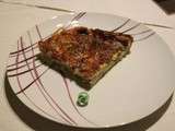 Quiche sans pate champignons courgette lardons