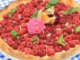 Tarte aux framboises