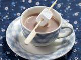 Chocolat chaud, chamallows – Juste pour la photo