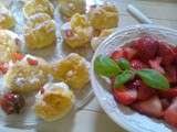 Choux à la crème de mascarpone et aux fraises