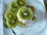 Panna cotta au lait d’amandes et coulis de kiwis