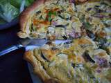 Quiche aux courgettes, jambon et chèvre