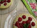 Tartelettes framboises~basilic