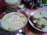 Velouté de mangue au yaourt et gingembre confit