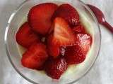 Mascarpone and strawberries in vinegar verrines - Verrines de mascarpone et fraises au vinaigre