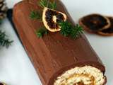 Bûche au chocolat et à l’orange