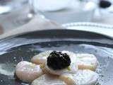 Carpaccio de Saint-Jacques et caviar {Concours}