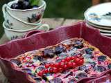 Clafoutis gourmand aux cerises et groseilles